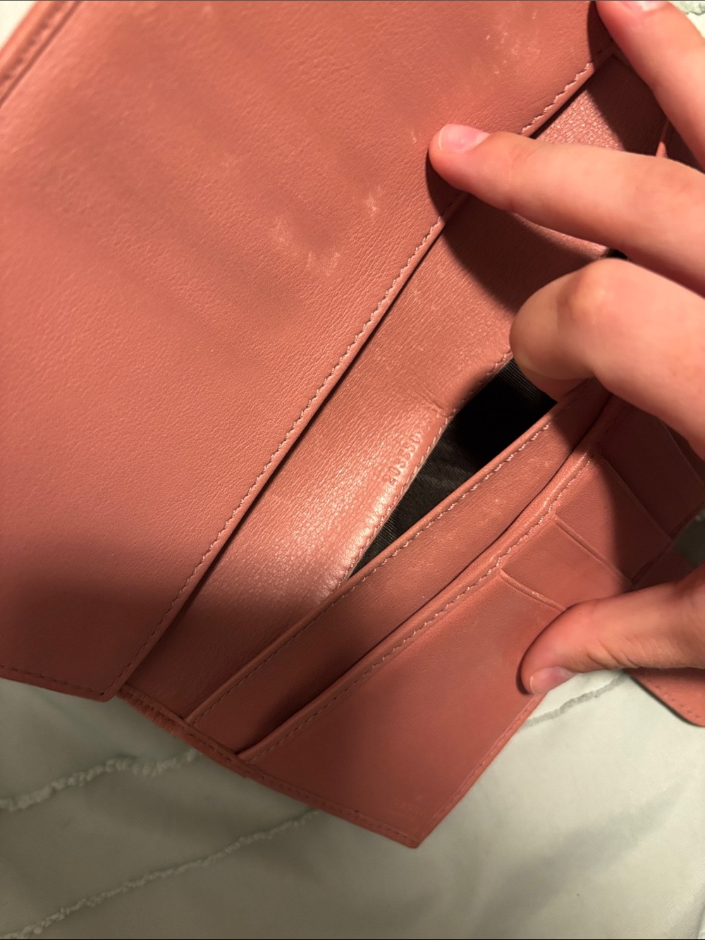 Gucci Brown Monogram Continental Wallet with Pink Trim and Gold Heart Plaque - Picture 10 of 12